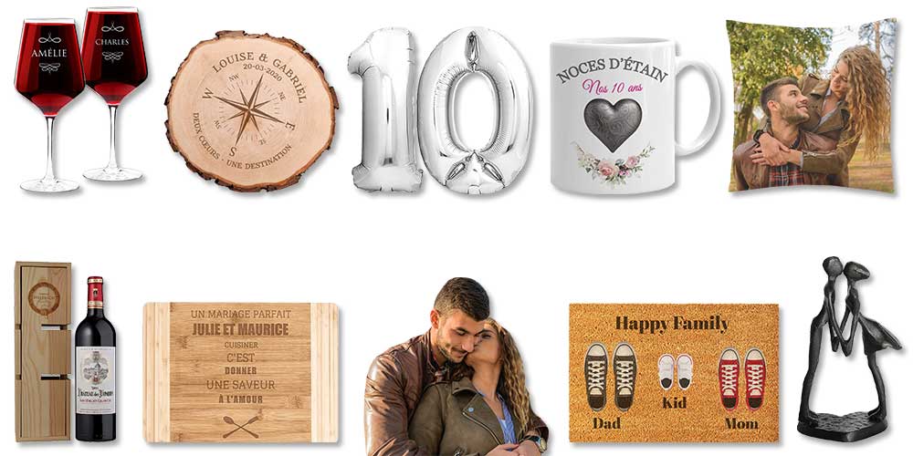 24 idées cadeaux pour fêter 10 ans de mariage