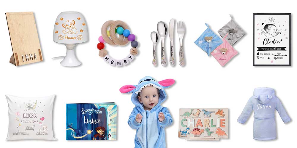 23 idées cadeaux personnalisés pour bébé
