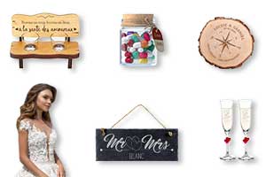 18 cadeaux de mariage personnalisés