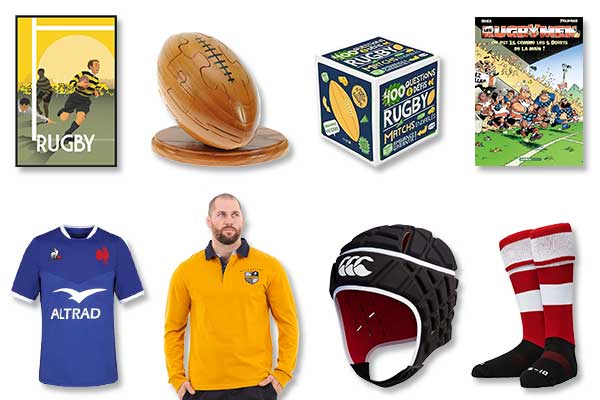 Ballon de rugby vintage en cuir idée cadeau sport - All sport vintage