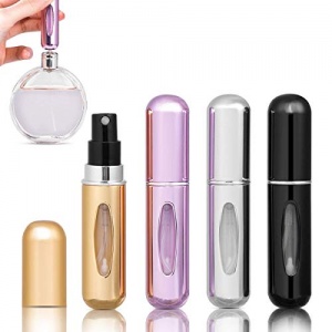4 Pcs Vaporisateur Parfum Vide Rechargeable Mini Portable Voyage Parfum Atomiseur Bouteille pour