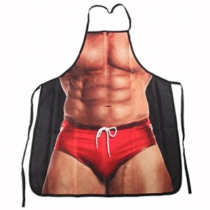ABCTen Sexy Tablier de Cuisine Homme Musclé Cadeau pour le Mari Petit Ami