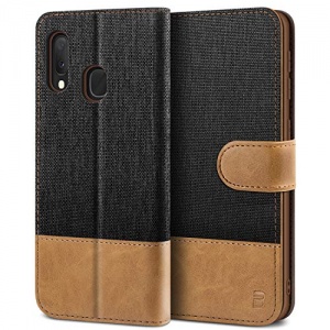 BEZ® Coque Samsung A20e, Etui pour Samsung Galaxy A20e Housse en Cuir de Protection, Portefeuille