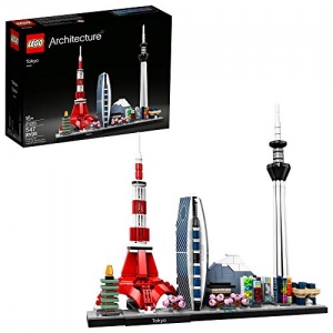 Bonbell Lego Architecture Skylines: Tokyo 21051 Building Kit, Collectible Architecture Building Set