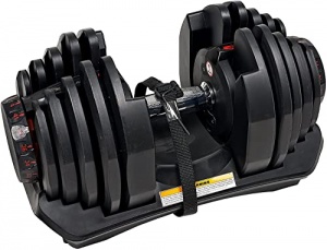 Bowflex Haltère compact à charge variable SelectTech 1090i (prix pour 1 haltère simple réglable