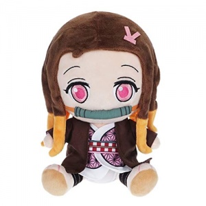 CoolChange Figurine de Peluche de Kimetsu no Yaiba de Nezuko Kamado | Peluche de Demon Slayer | 21cm