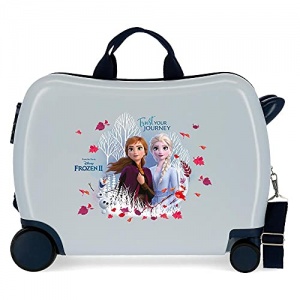Disney Frozen La Reine des Neiges Trust your journey Valise Enfant Bleu 50x38x20 cms Rigide ABS