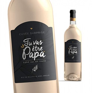 Etiquette bouteille papa | Tu vas être papa | Etiquette vin Annonce Naissance - Futur papa -