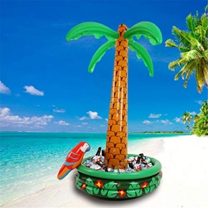 guangzhou Gonflable Seau À Glace Hawaï 71"180Cm Cocotier Palmier Glace Boissons Buffet Gonflable