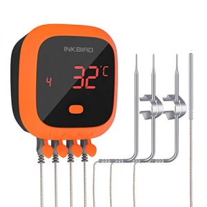 Inkbird IBT-4XC Thermomètre Cuisine Étanche,Bluetooth Thermometre Barbecue avec Sonde Température,Thermometre Cuisson Viande Rechargeable Magnétique p