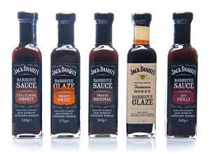 Jack Daniel's - Sauces BBQ et paquet d'essai de glaçage BBQ - 5 bouteilles dans un ensemble (1330 g) - Smooth Original, Smokey Sweet, Smokey Sweet, Ho