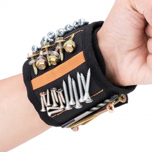 JTENG Bracelet Magnétique Réglable avec 20 Aimants Super Puissants Bracelet avec Aimants pour Vis