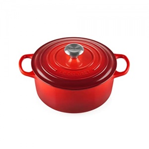 Le Creuset, Cocotte Signature en Fonte Émaillée avec Couvercle, Ø 26 cm, Ronde, Compatible avec