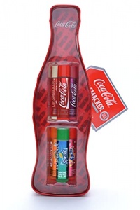 Lip Smacker - Coca-Cola Vintage Collection Boite en Métal - Lot de Baumes à Lèvres en