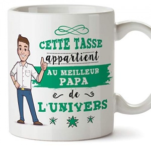 Mugffins Papa Tasse/Mug - Cette Tasse Appartient au Papa de l'univers - Tasse Originale/Idee Fête