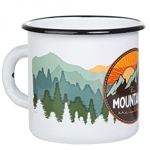 Mugsy.de Tasse en émail de qualité supérieure avec design extérieur coloré - Léger et
