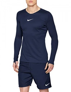 Nike - Park First Layer Top - Pull À Manches Longues Homme, Bleu (Minuit Marine / Blanc), L