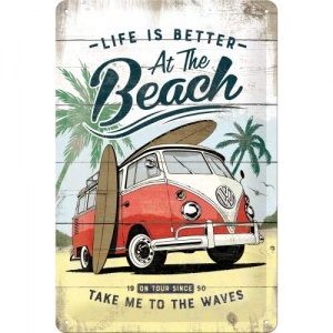 Nostalgic-Art 22277 Plaque vintage Volkswagen – Bulli T1 – Beach – Idée de cadeau pour le bus