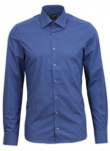 Olymp Level Five col Kent Uni Noir 6090/64/68,Bleu,40