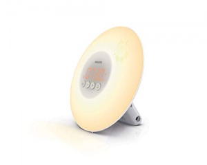 Philips HF3503/01 Lampe réveil pour enfant (LED, réveil avec lumière, touches lumineuses
