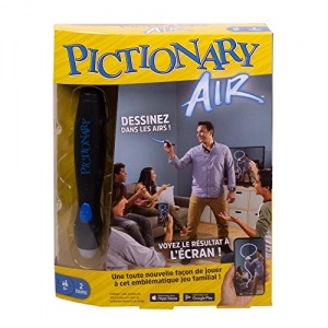 Pictionary Air, jeu de société et de dessin dans les airs, avec résultat à l'écran, version