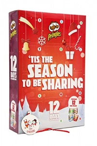 Pringles Calendrier de l'Avent 12 jours de Noël avec boule de décoration Merry Christmas