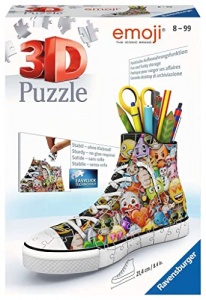 Ravensburger - Puzzle 3D Sneaker - Emoji - Pot à crayons - A partir de 8 ans - 108 pièces