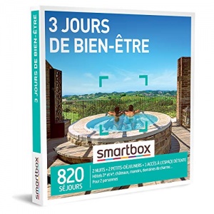 SMARTBOX - Coffret Cadeau Couple - Idée cadeau original : Séjour 3 jours de bien-être et spa à