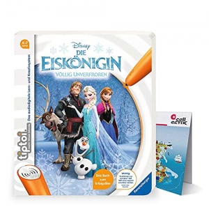 tiptoi Ravensburger Livre La Reine des Neiges Elsa avec carte du monde pour enfants de 4 à 7 ans