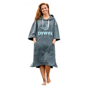Towee Surf Poncho, Poncho de Surf Idéal pour Les Femmes et Les Hommes, Serviette Poncho (Bleu, 70 x