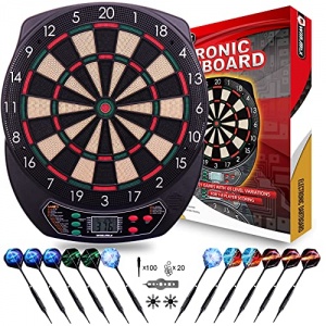 WIN.MAX Cible Flechette,Jeux de Flechette Électronique,21 Jeu Principals et 65 Jeux Variations