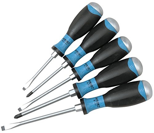 Hazet – Jeu de 5 tournevis ergonomiques avec casquette de frappe