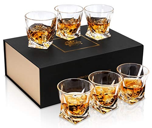 Coffret de 6 verres à whisky en cristal