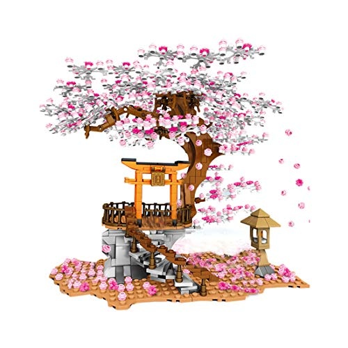 PARIO – Arbre Sakura avec plaque kits de paysage fleurs de cerisiers japonais avec lampe
